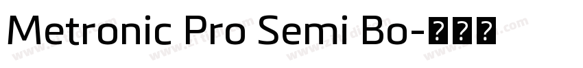 Metronic Pro Semi Bo字体转换